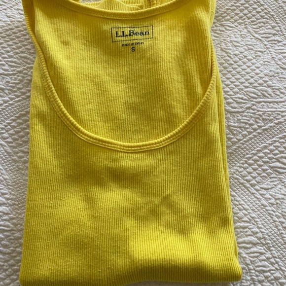 L.L. Bean Yellow Tank Top - Picture 1 of 3